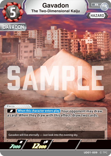 The Two-Dimensional Kaiju Gavadon R